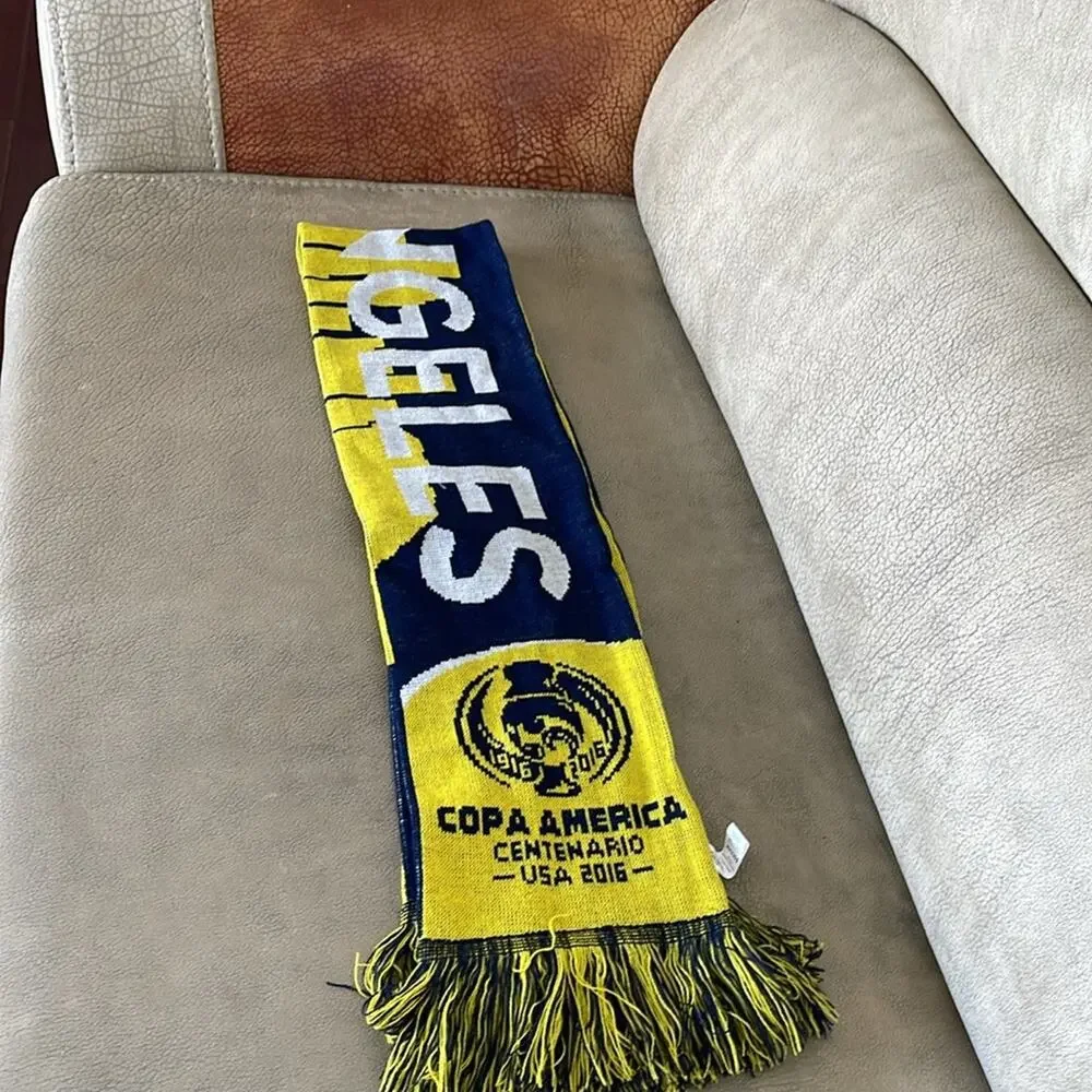 Los Angeles Copa America Centenario Scarf USA 2016  Soccer Collectibles Yellow - Picture 4 of 8
